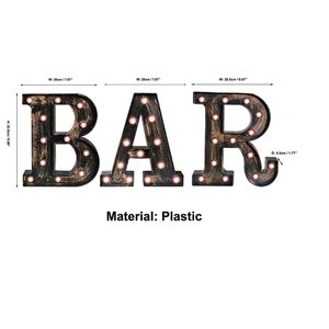 Marquee letter BAR sign brand new!
